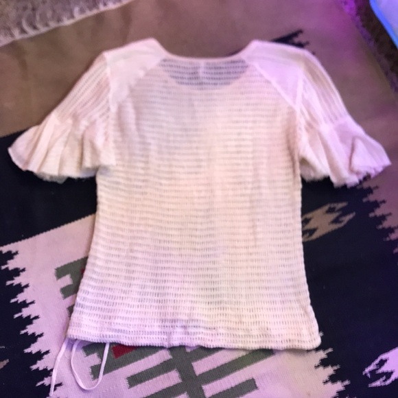 Cream colored crochet top - Picture 2 of 4